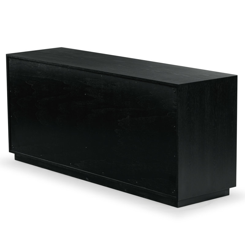 Riabelle Wood 6 Drawer Dresser, Black