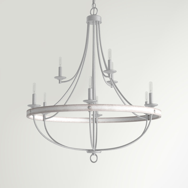 Lustre empire 9 lumières de style bougie Kingsley