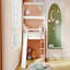 Lit mezzanine simple avec glissade, lit maison avec glissade-1192154