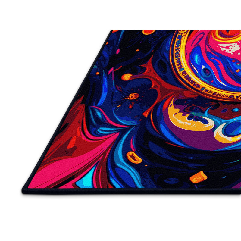 Vivid Bloom Rug, Square 7'