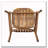 Outdoor Patio Acacia Wood Patio Armchair