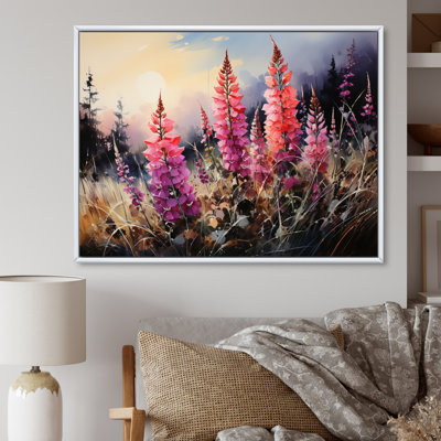 «Meadow Foxglove Fantasy I», reproduction sur toile