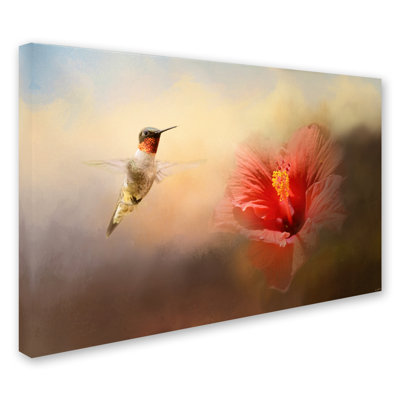 Vidur «Romancing the Hibiscus», impression sur toile tendue