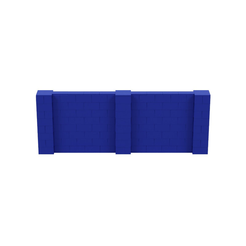 Ensemble mural 4 pi de hauteur Everblock, Bleu, 132"