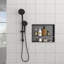 Double tablette de niche en acier inoxydable 19 po x 15 po, bronze industriel-2094096494-2094096495