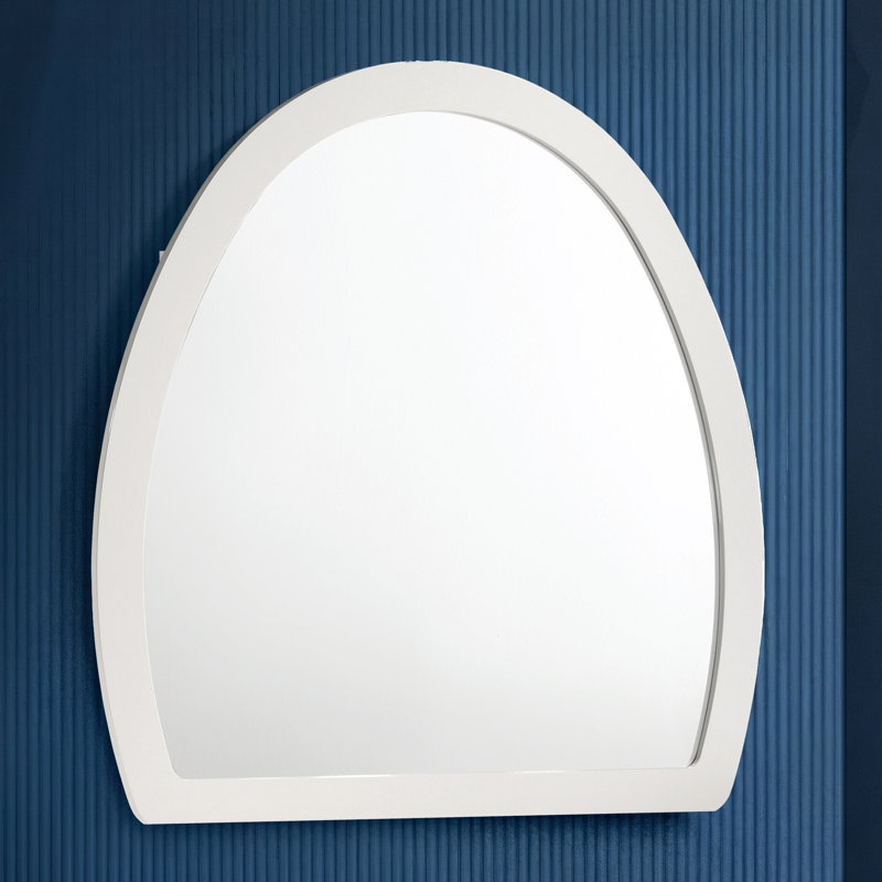 Miroir Kingsley fini or et blanc