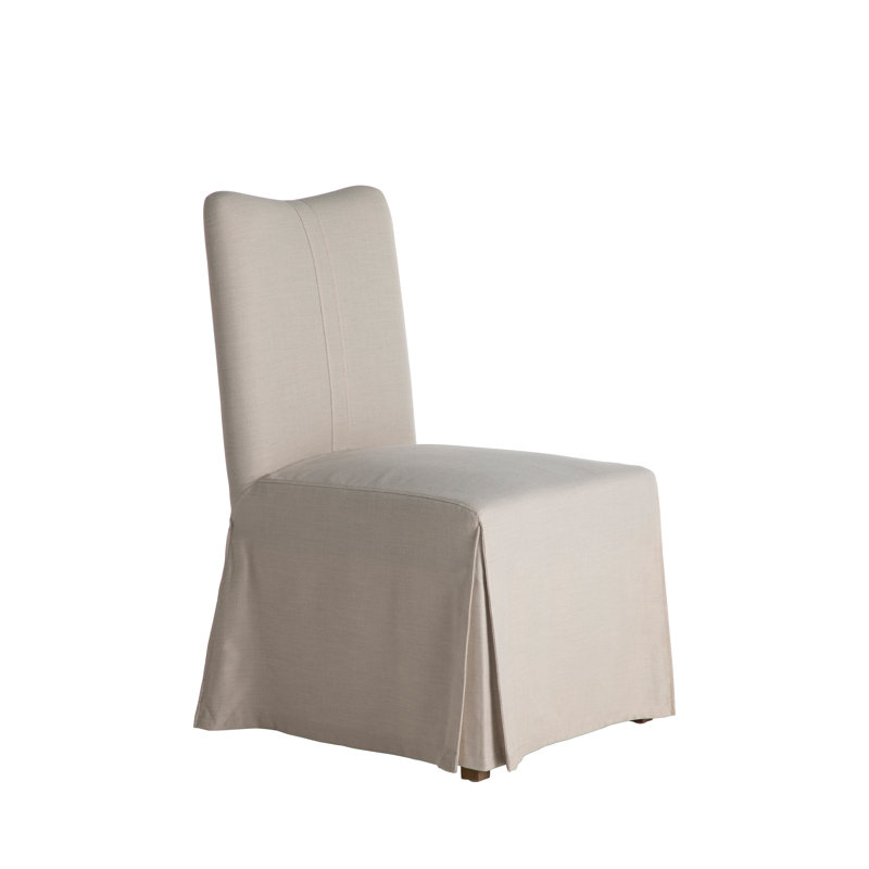 Jeanette Fabric Side Chair in Ivory Beige