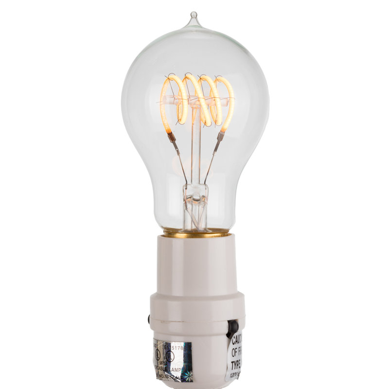 Ampoule Vickerman PS60 à filament blanc chaud 1 / boîte, base en laiton E26, à intensité variable, 120 V, 3,5 W 2200 K