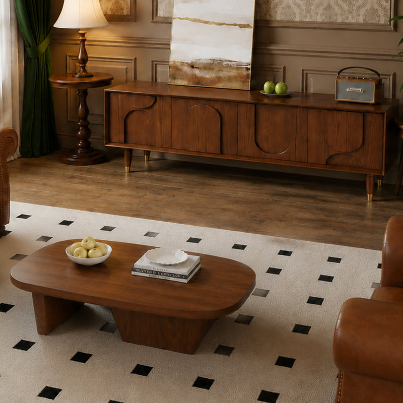 Ensemble de salon avec meuble télé et table basse