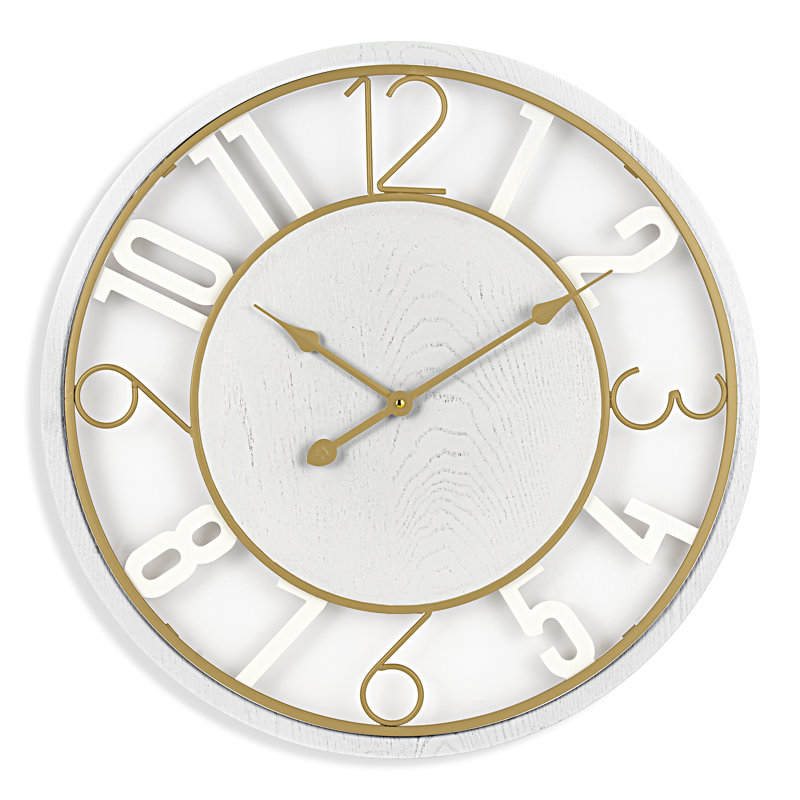  Horloge murale 24 po, Blanc