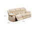 Canapé en cuirette avec 2 fauteuils inclinables Patao
