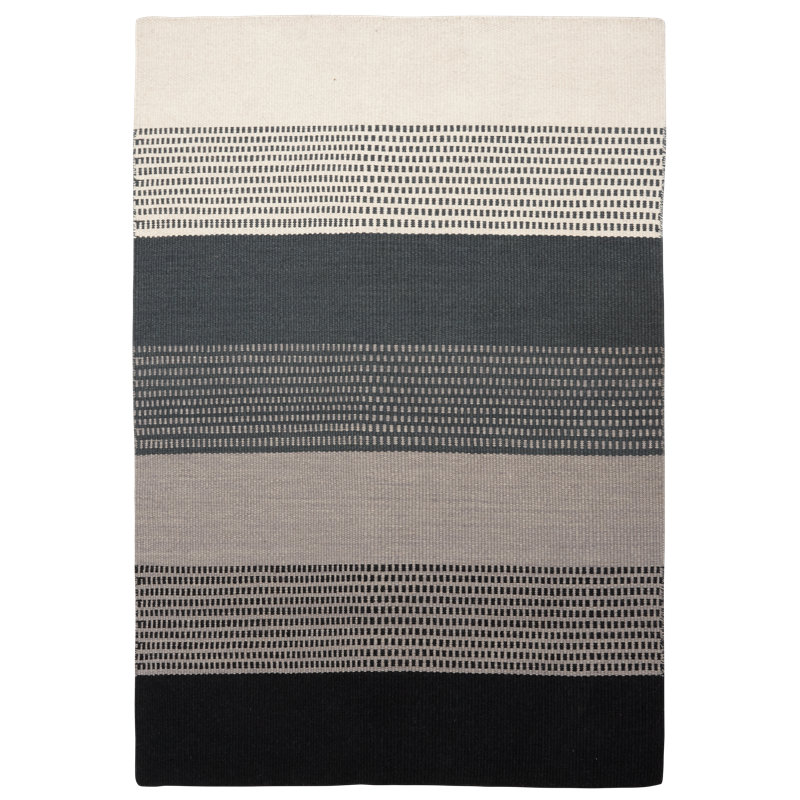 Harrow Striped Wool Hand Woven Area Rug, Rectangle 200 x 300cm