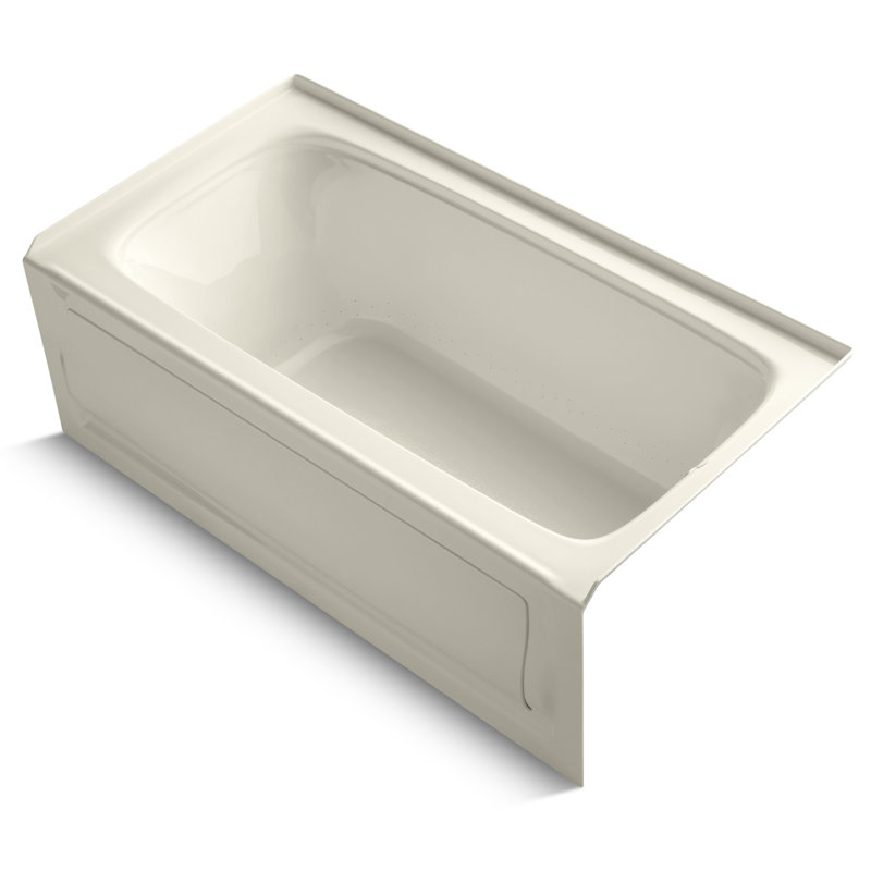 Bancroft 60" x 32" Air Bathtub, Almond, Right