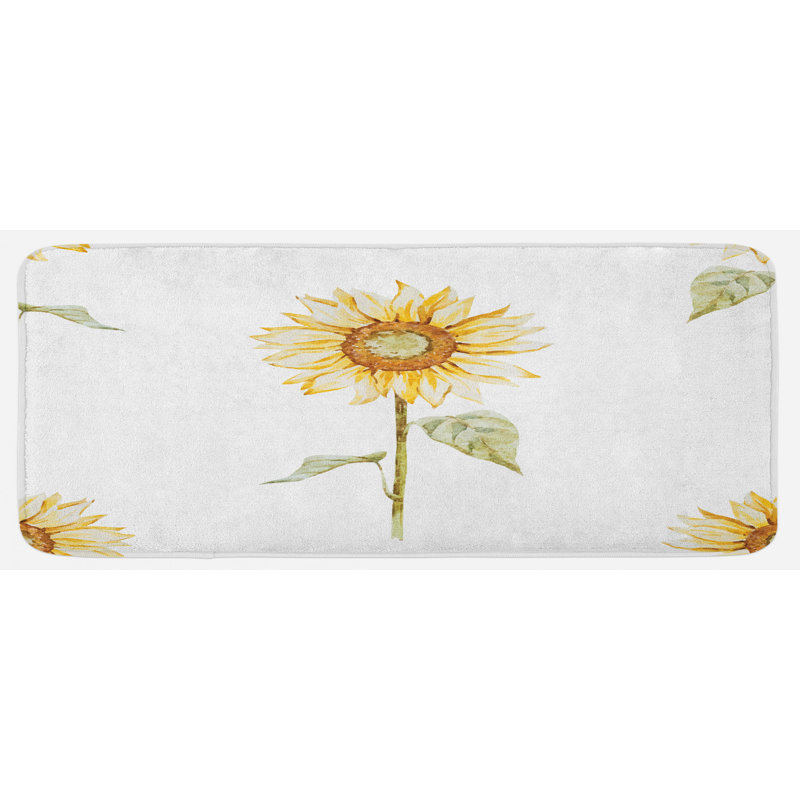 Tapis de cuisine tournesol