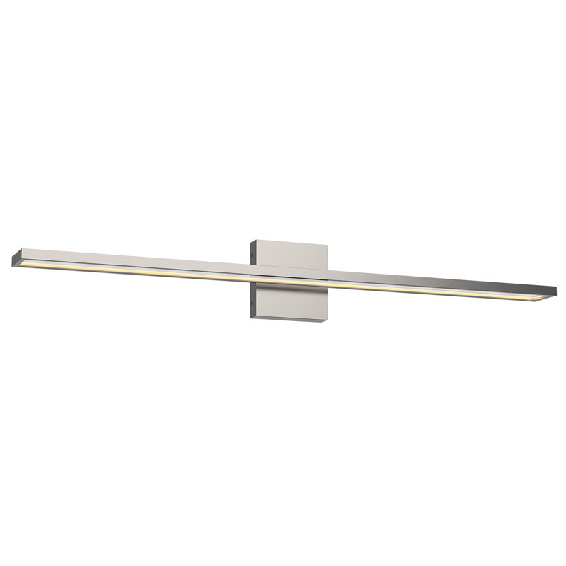 Brio 1 - Light LED Bath Bar, Brushed Nickel