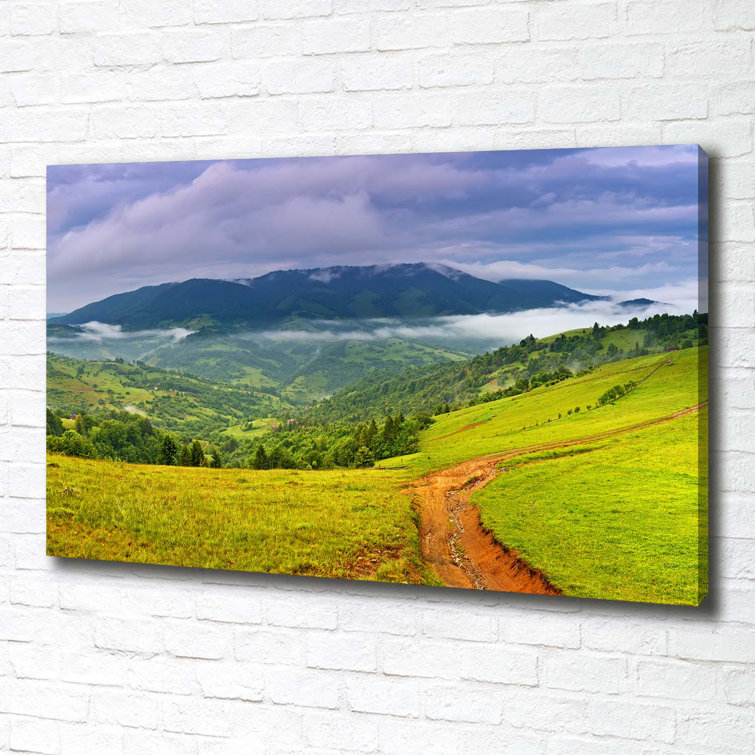 Union Rustic Green Hills - Wrapped Canvas Print | Wayfair.co.uk