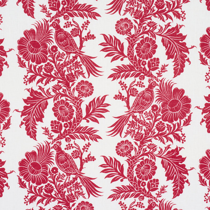 Tissu Schumacher X Marie-Anne Oudejans, Rouge