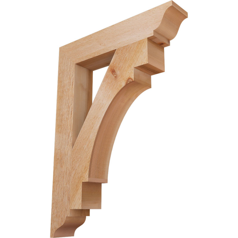 Support de scie brute traditionnelle, l 4 po x P 22 po x H 30 po, cèdre rouge de l'Ouest, H 30 po x l 3,5 po x P 22 po