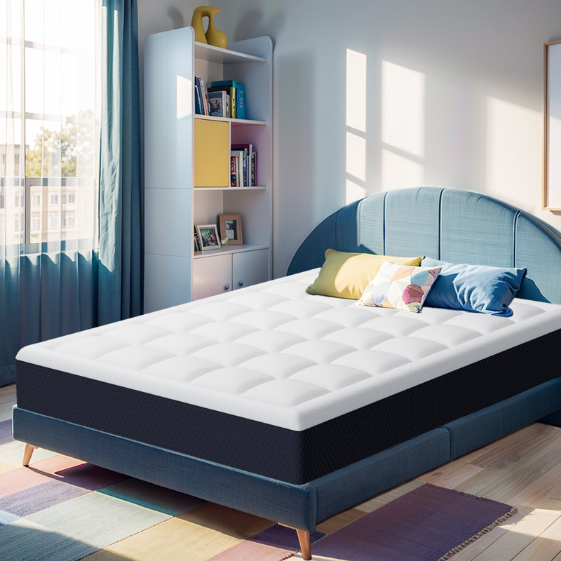 6" Medium Memory Foam Mattress with Pillow Top – Cooling & Supportive, King