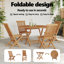 4 - Person Solid Wood Patio Dining Set Round Table