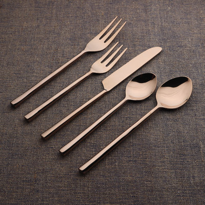 Meade Sundance PVD 5 Pc. Flatware Set
