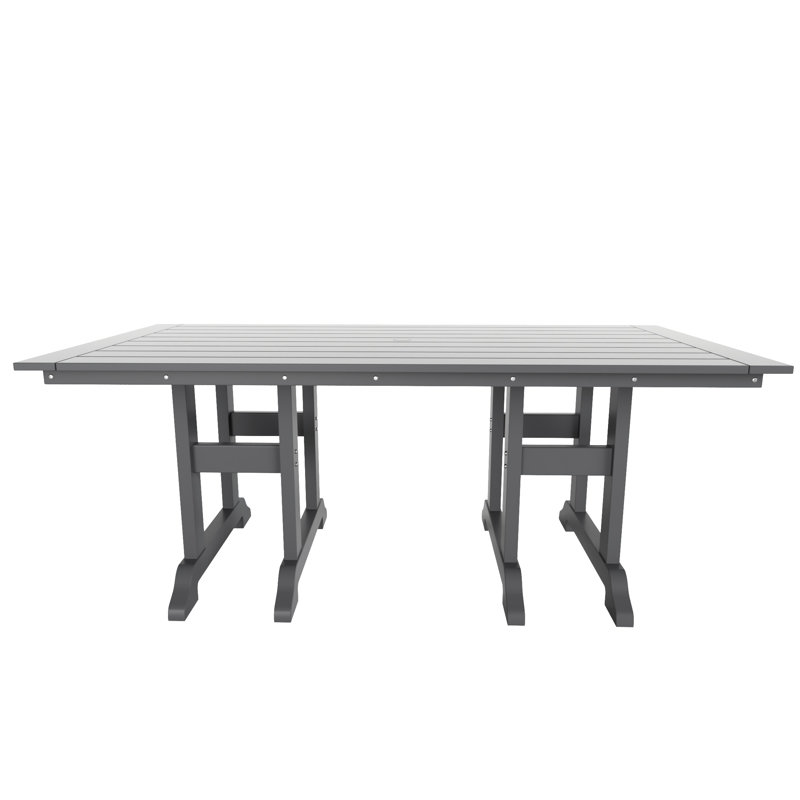 Laguna Plastic Dining Table, Gray