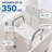 Shower Chair with Backrest and Padded Armrests