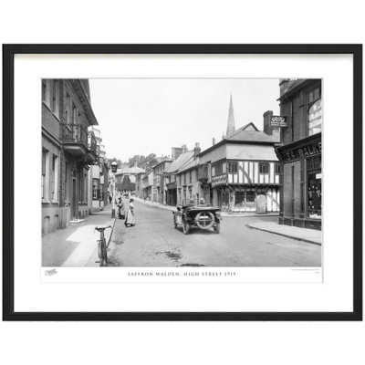 Saffron Walden, High Street 1919 by Francis Frith - Single Picture Frame Print