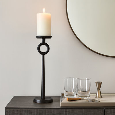 Elegant Candle Holder - Crafted from Durable Iron and Aluminum