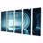 Quantum Universe Futuristic 3D - Abstract Shapes Wall Art Print - 5 Equal Panels