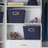 2‑Toned Medium Tapered Storage Bins with Grommet Handles Exterior and Polka Dot Interior-91043311-91043308