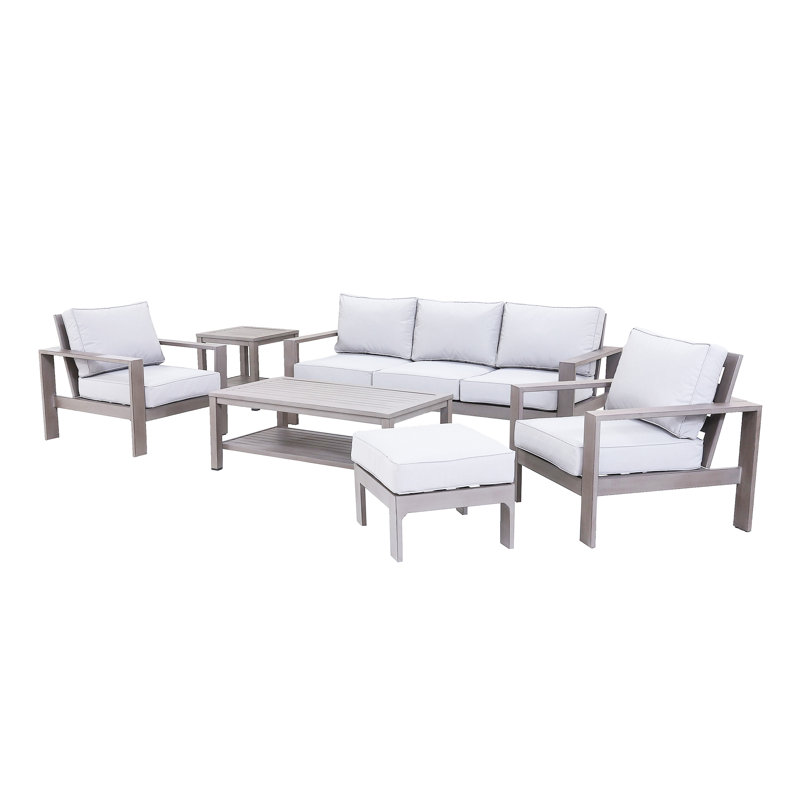 6-Piece Deep Seating Set, Brama/Taupe