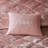 Blush Velvet Bedding Collection For King/ King, , Includes Comforter And 4 Decorative Pillows King , Machine Washable, Diamond With
