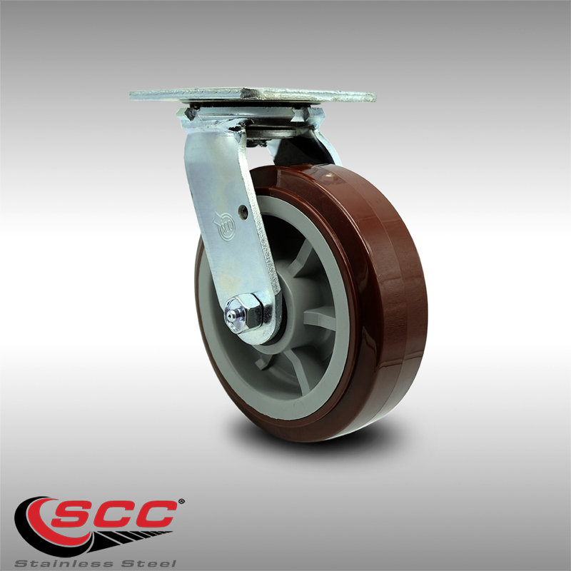 Stainless Steel Polyurethane Caster