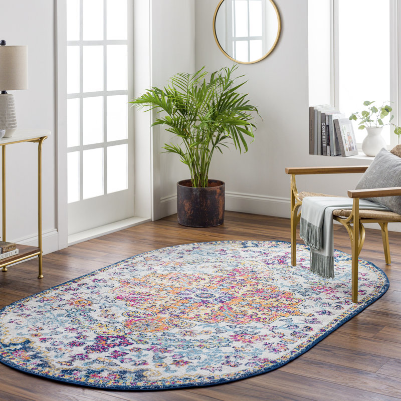 Hillsby Oriental Indoor Rug, Oval 6'7" x 9'