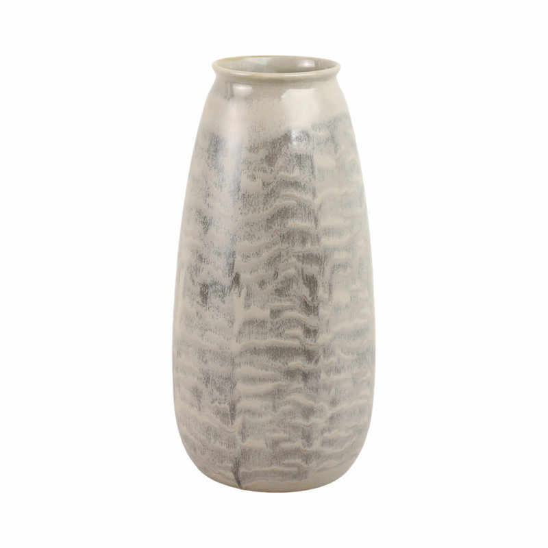 Handmade Pottery Earthenware Decorative Vase - Textured Ceramic Accent Piece For Floral Arrangements & Home Decor - Stylish & Durable Tabletop Display