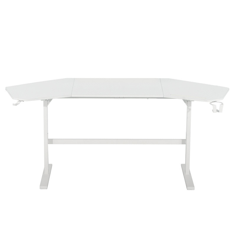 Bureau de jeu Inbox Zero TS911D avec tablettes et porte-accessoires, Blanc