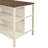 3PCS Set Solid Wood Rustic 45" Stationary Kitchen Island With 2 Stools & Open Shelves
