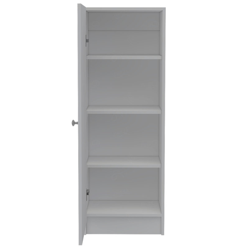 Pantry Miami, Single Door Cabinet, White