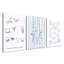 3 Piece Wrapped Canvas Print