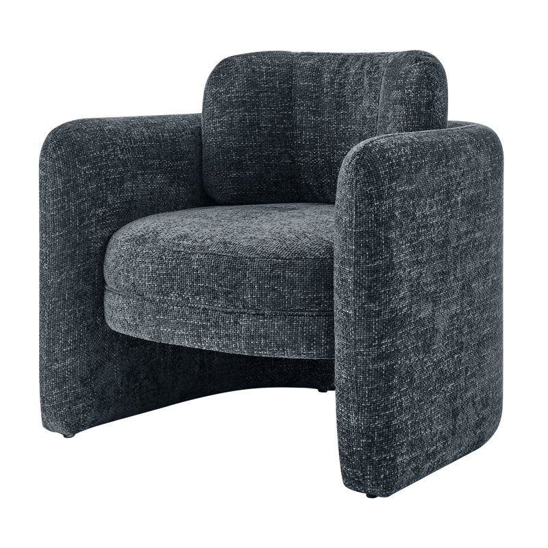 Cristie Upholstered Armchair, Grenada Charcoal Fabric