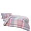 Check Pattern Polycotton Duvet Cover Set with Matching Pillowcases - Machine Washable Bedding Set-121081144-121081148