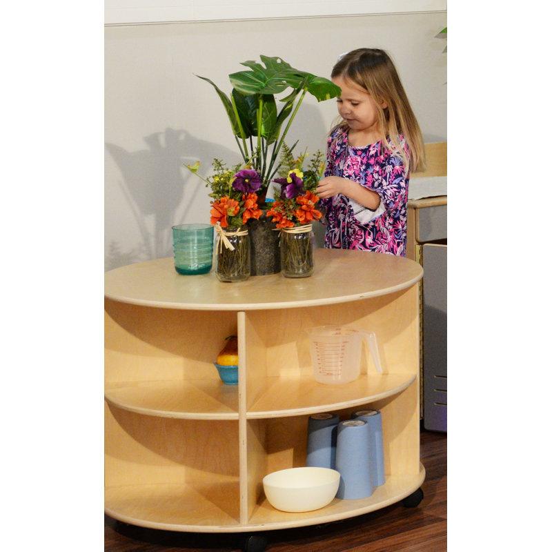 Circular Storage Unit, 23.5" H x 29.5" W x 29.5" D