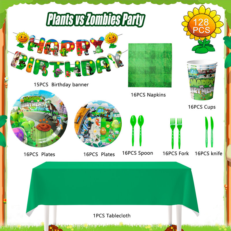 Articles de fête Plants contre Zombies