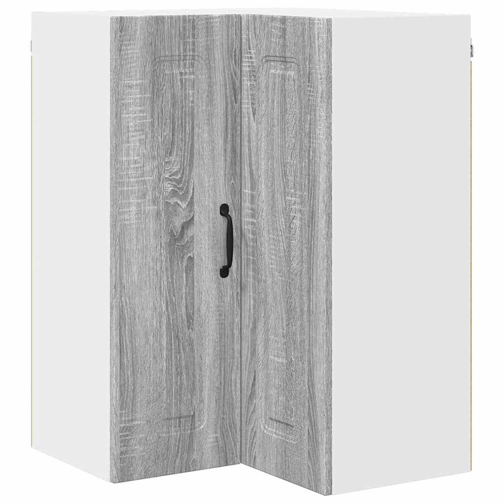 Vidaxl Kitchen Wall Cabinet With Shelf Concrete Grey 57 X 57 X 80 Cm