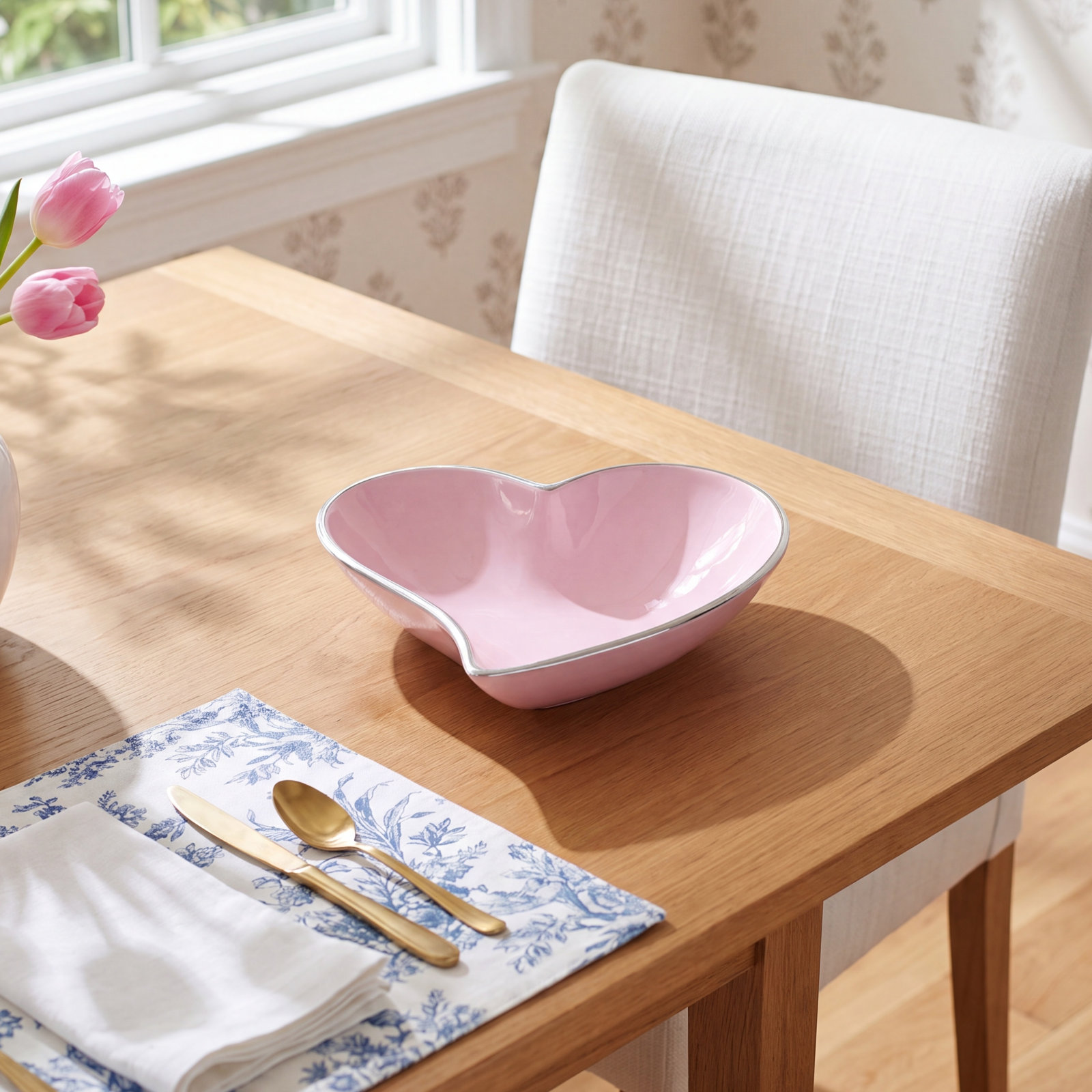 First Comes Love Nut Bowl, Pink