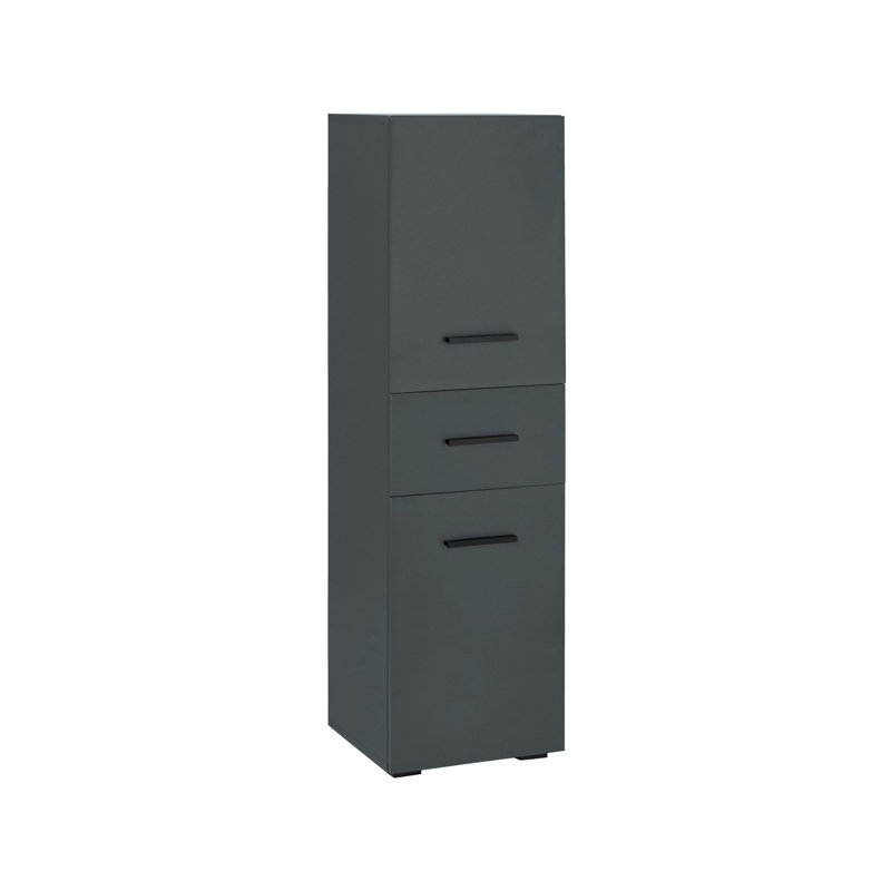 Brygida 38cm W x 130cm H x 35cm D Tall Bathroom Cabinet, Anthracite
