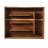 Bloomhouse 20 Piece Stone Washed Gold Flatware 18/10 Stainless Steel Silverware Cutlery Utensil Set With Acacia Wood Caddy - Service for 4-112383205