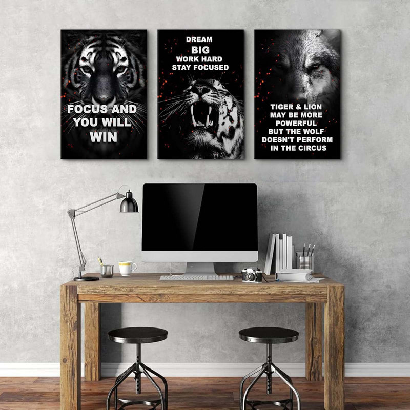3 Piece Wrapped Canvas Print, 60 cm H x 40 cm W