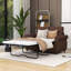Divan-lit tapissier Abrian, canapé-lit escamotable, causeuse avec matelas simple-329056228